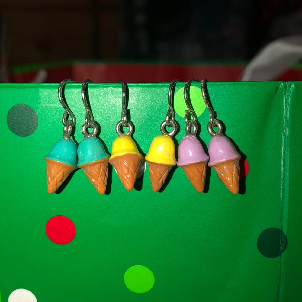 Ice cream earrings